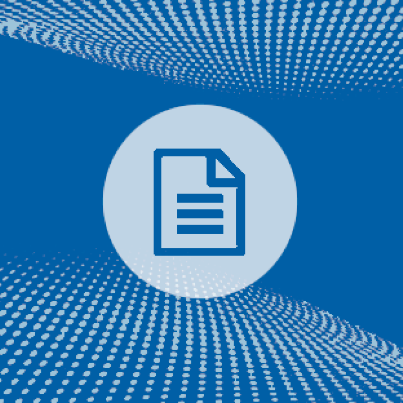 document icon against blue textured background