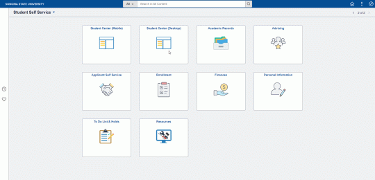 Accessing Transfer Credit Report GIF